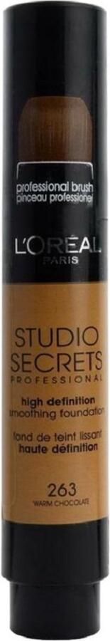 L Oréal Paris L'Oreal Studio Secrets High Definition Smoothing Foundation 263 WARM CHOCOLATE