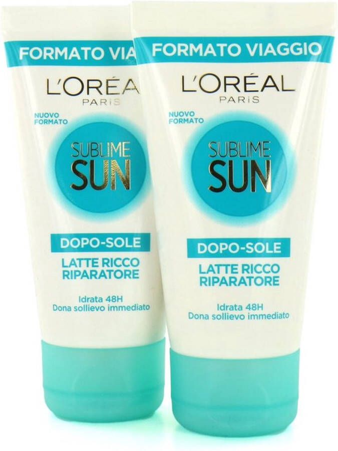 L Oréal Paris L'Oréal Sublime Sun 2 Stuks Aftersun 2 x 50 ml (buitenlandse verpakking)