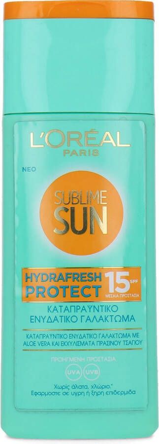 L Oréal Paris L'Oréal Sublime Sun Hydrafresh Protect SPF 15 Zonnebrandcrème 200 ml