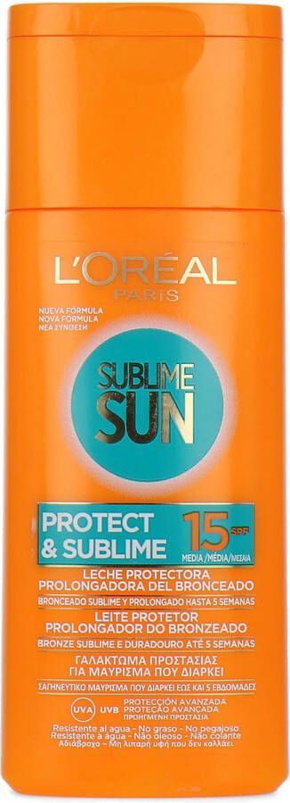L Oréal Paris L'Oréal Sublime Sun Protect & Sublime SPF 15 Zonnebrandcrème 200 ml