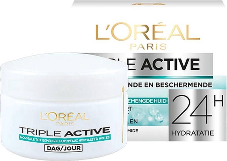 L Oréal Paris L'Oréal Triple Active 24H Dagcrème 50 ml (2 stuks)