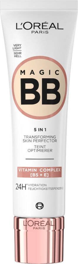 L Oréal Paris Magic BB Cream Verzorgende dagcrème en make-up in 1 Verrijkt met vitamine B5 en E 01 Very Light 30ml
