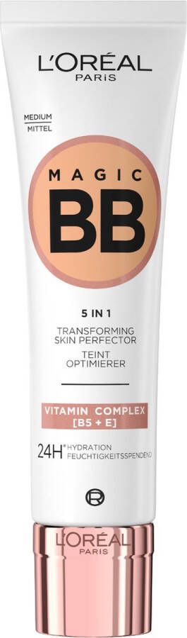 L Oréal Paris Magic BB Cream Verzorgende dagcrème en make-up in 1 Verrijkt met vitamine B5 en E 04 Medium 30ml