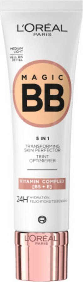 L Oréal Paris Magic BB Cream Verzorgende dagcrème en make-up in 1 Verrijkt met vitamine B5 en E 03 Medium Light 30ml