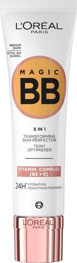 L Oréal Paris Magic BB Cream Verzorgende dagcrème en make-up in 1 Verrijkt met vitamine B5 en E 05 Medium Dark 30ml