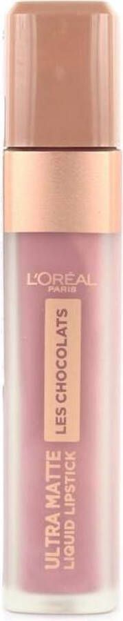 L Oréal Paris Make-Up Designer Les Chocolats Lipstick 842 Candy Man Paars Ultra Matte Lippenstift met Chocoladegeur 7 6 ml