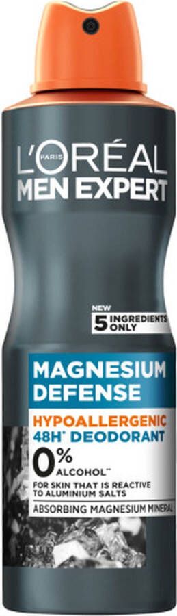 L Oréal Paris Men Expert Magnesium Defense hypoallergene deodorant spray 150ml
