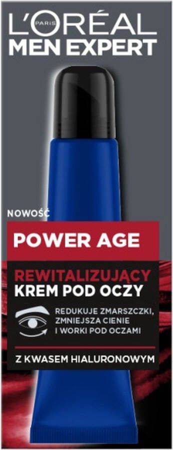L Oréal Paris Men Expert Power Age revitaliserende oogcrème 15ml