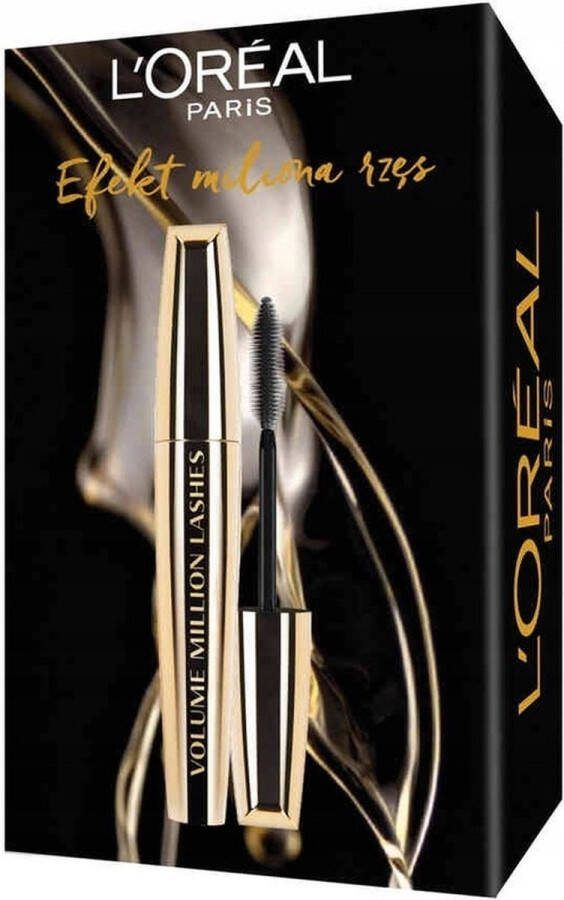 L Oréal Paris Million Eyelash Effect set verdikkende mascara 11ml + micellaire lotion voor normale en gemengde huid 400ml