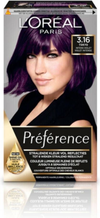 L'Oréal Paris Préférence haarkleuring 3.16 Deep Purple