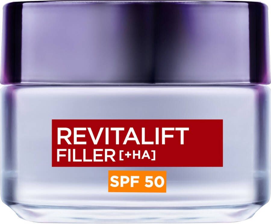 L Oréal Paris Revitalift Filler Anti-Aging Dagcrème SPF50 50ml Gezichtsverzorging met hyaluronzuur