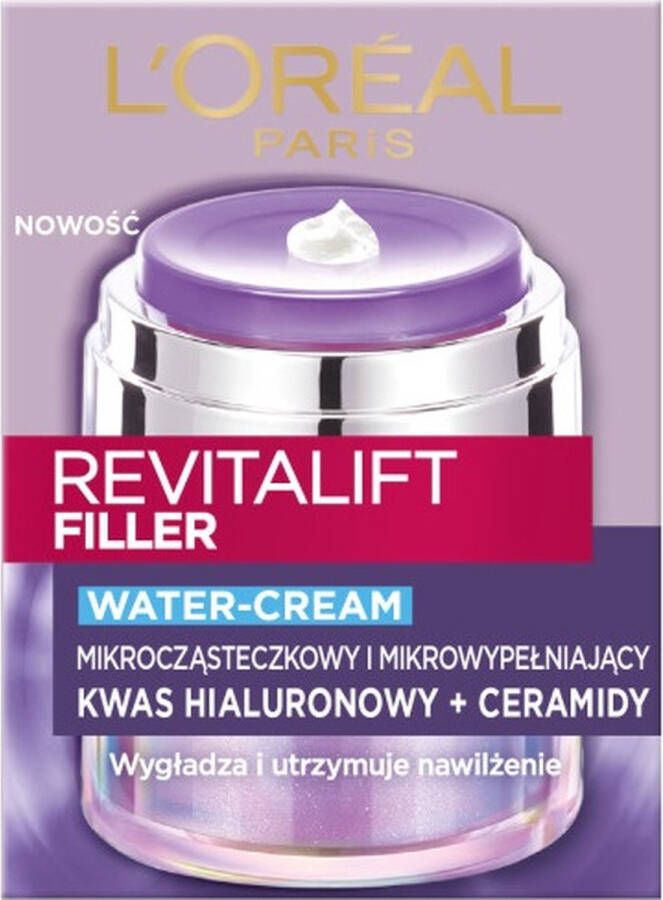 L Oréal Paris Revitalift Filler Water-Cream Verstevigende Gezichtscrème 50ml
