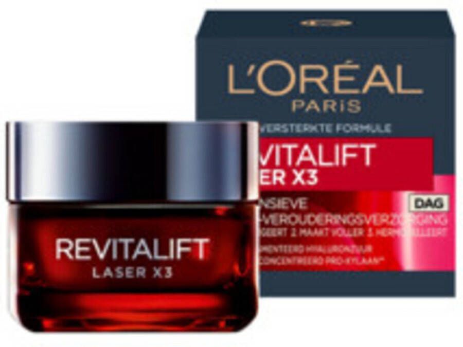 L Oréal Paris Revitalift Laser X3 Anti-rimpel Dagcrème 6 x 50 ml Multiverpakking