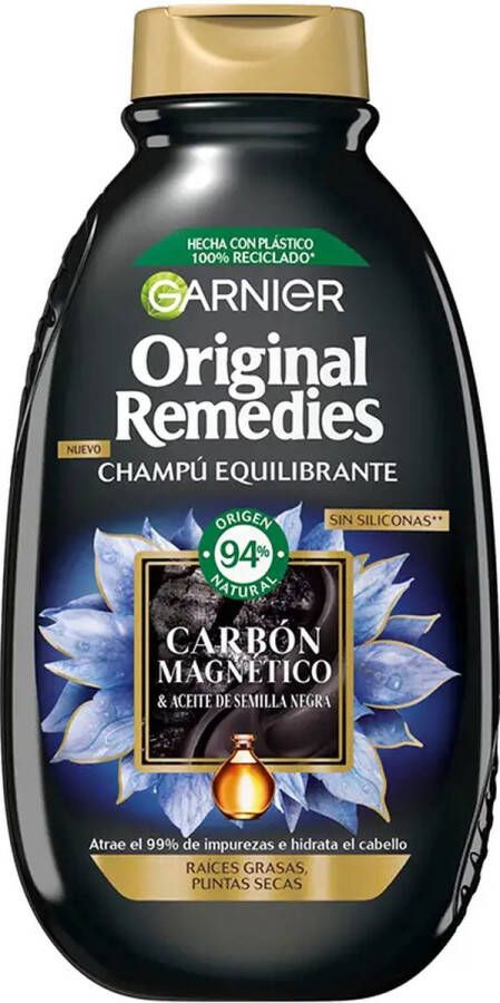L Oréal Paris Shampoo Garnier Original Remedies Balancing Magnetic charcoal (250 ml)