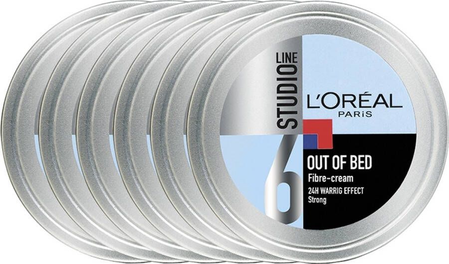 L’Oréal Paris Studio Line Special FX Out Of Bed Fibre Cream 6 x 150 ml Crème Voordeelverpakking