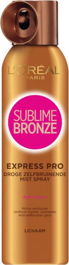L Oréal Paris Sublime Bronze Self Tan Body Spray 150 ml Zelfbruiner voor het lichaam
