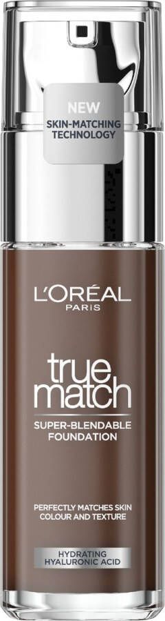 L Oréal Paris True Match Foundation 12N Natuurlijk Dekkende Foundation met Hyaluronzuur en SPF 16 30 ml Vegan