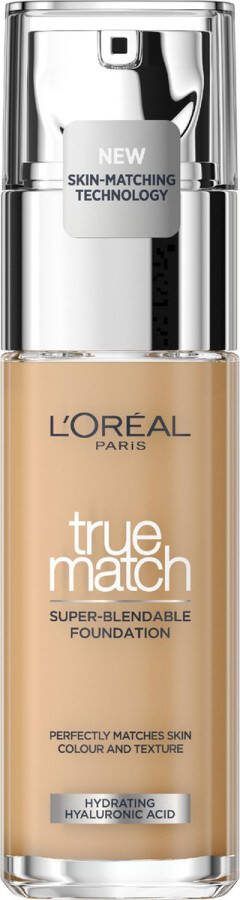 L Oréal Paris True Match Foundation 3N Natuurlijk Dekkende Foundation met Hyaluronzuur en SPF 16 30ml Vegan