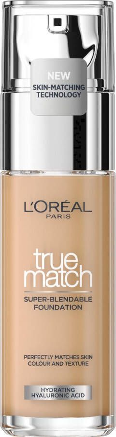 L Oréal Paris True Match Foundation 3.R C Natuurlijk Dekkende Foundation met Hyaluronzuur en SPF 16 30ml Vegan