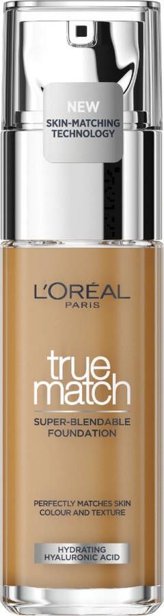 L Oréal Paris True Match Foundation 8D W Natuurlijk dekkende foundation met Hyaluronzuur en SPF 16 30 ml