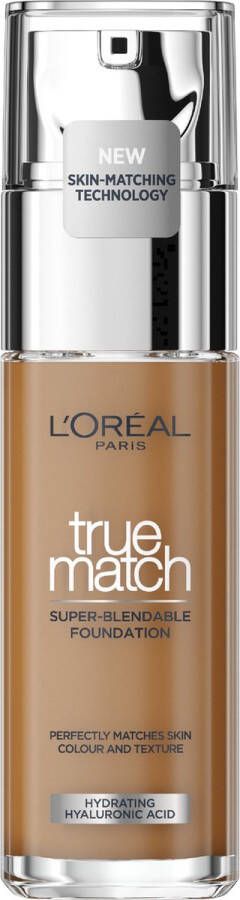 L Oréal Paris True Match Foundation Natuurlijk dekkende foundation met Hyaluronzuur en SPF 16 8R C 30 ml