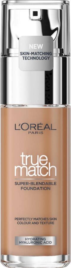 L Oréal Paris True Match Foundation Natuurlijk dekkende foundation met Hyaluronzuur en SPF 16 7.5D W 30 ml