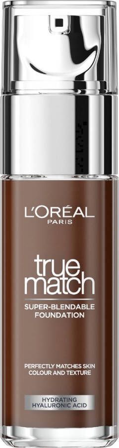 L Oréal Paris True Match Foundation Natuurlijk dekkende foundation met Hyaluronzuur en SPF 16 10R C 30 ml