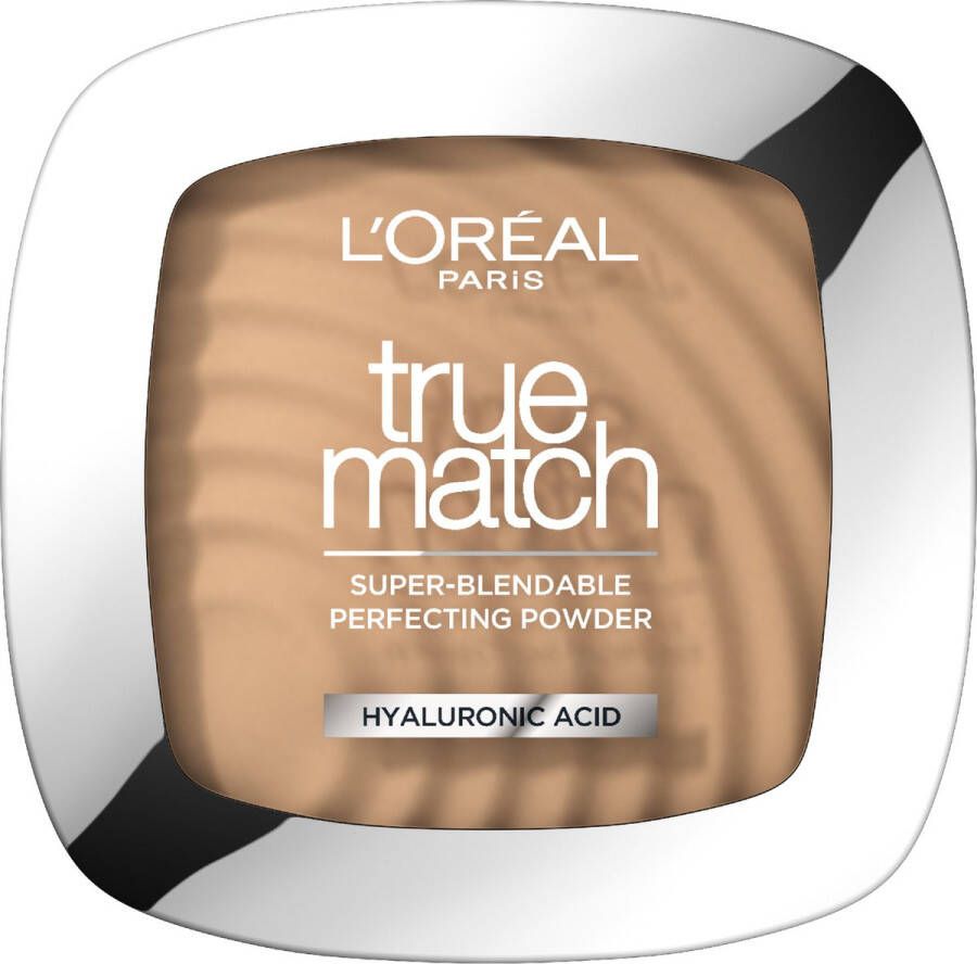 L Oréal Paris True Match Poeder 3W Gold Beige Matterend gezichtspoeder met een Natuurlijke Dekking 9gr