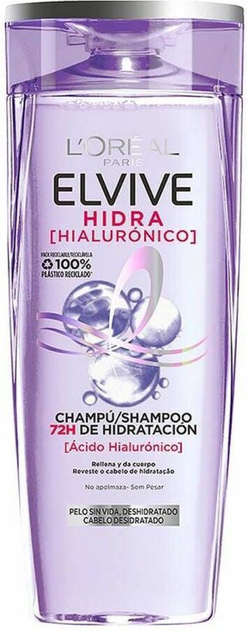 L Oréal Paris Vochtinbrengende Shampoo L'Oreal Make Up Elvive Hidra Hyaluronzuur (370 ml)