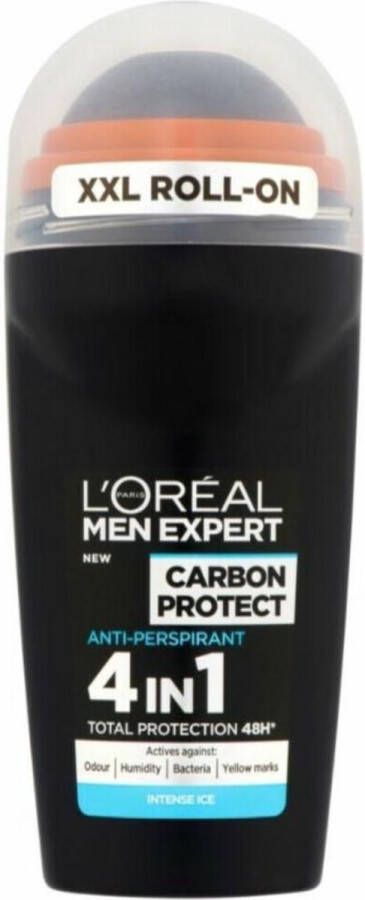 L'Oréal Paris Men Expert Deodorant roller carbon protect 5in1 6 x 50 ml voordeelverpakking