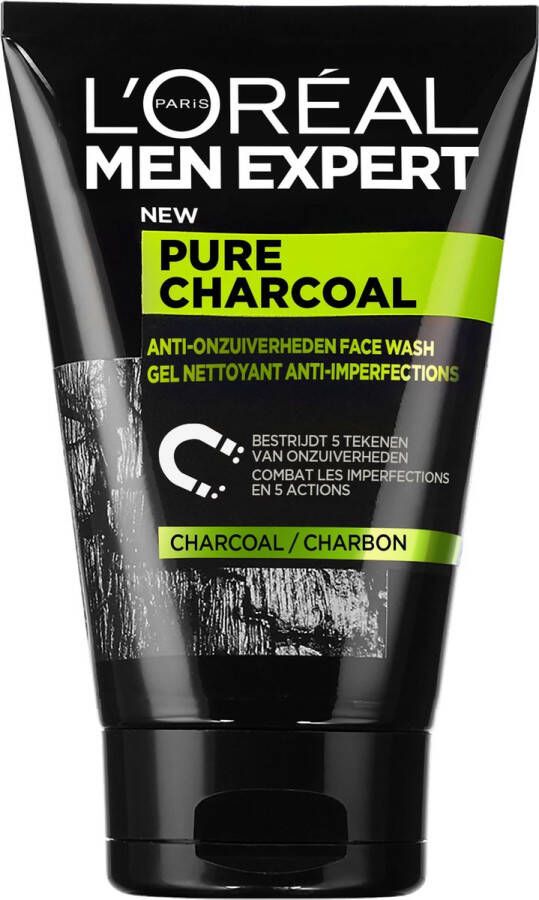 L'Oréal Paris Men Expert Anti-onzuiverheden pure charoal gezichtsreiniger 100 ml