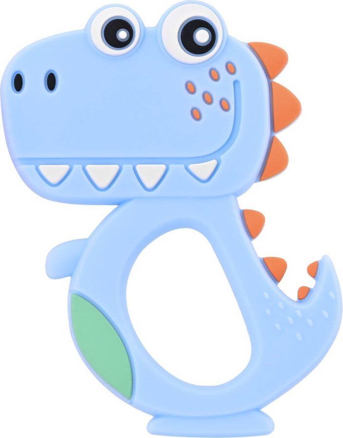Lorelli Lucky Dino Blue Siliconen Bijtring 1021082-0001
