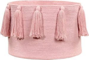 Lorena Canals Tassels Pink Opbergmand 30 x Ø 45 cm