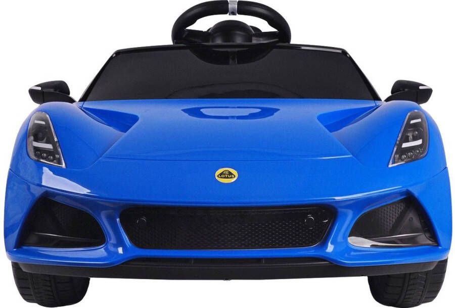 Lotus Emira elektrische kinderauto 12 volt met afstandbediening blauw