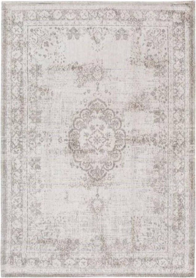 Louis de Poortere Fading World Medallion vloerkleed (Afmetingen: 200×140 cm Basiskleur: wit)