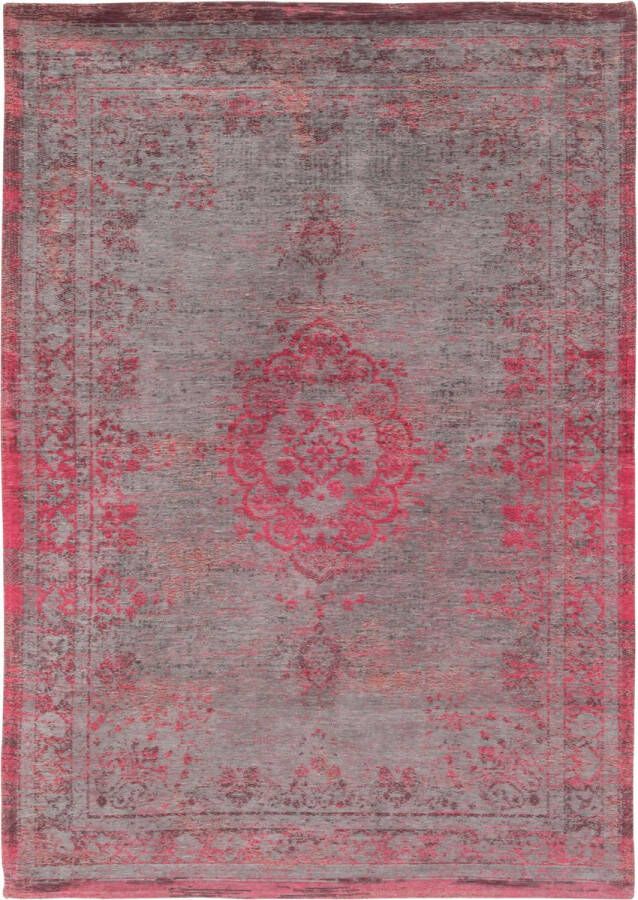 Louis de Poortere Fading World Medallion vloerkleed (Afmetingen: 200×140 cm Basiskleur: roze grijs rood)