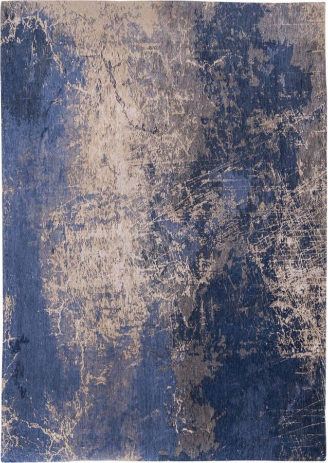 Louis de Poortere Mad Men Cracks vloerkleed (Afmetingen: 200×140 cm Basiskleur: blauw)