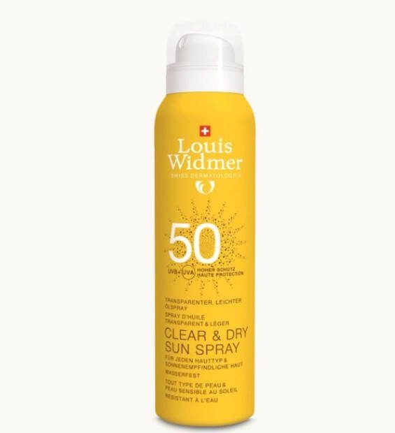 Louis Widmer Clear dry sun spray 50 met parfum