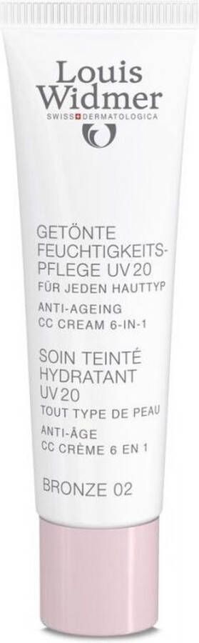 Louis Widmer Crème Dermocosmetica Gezicht CC Cream Getinte Dagverzorging UV20 P