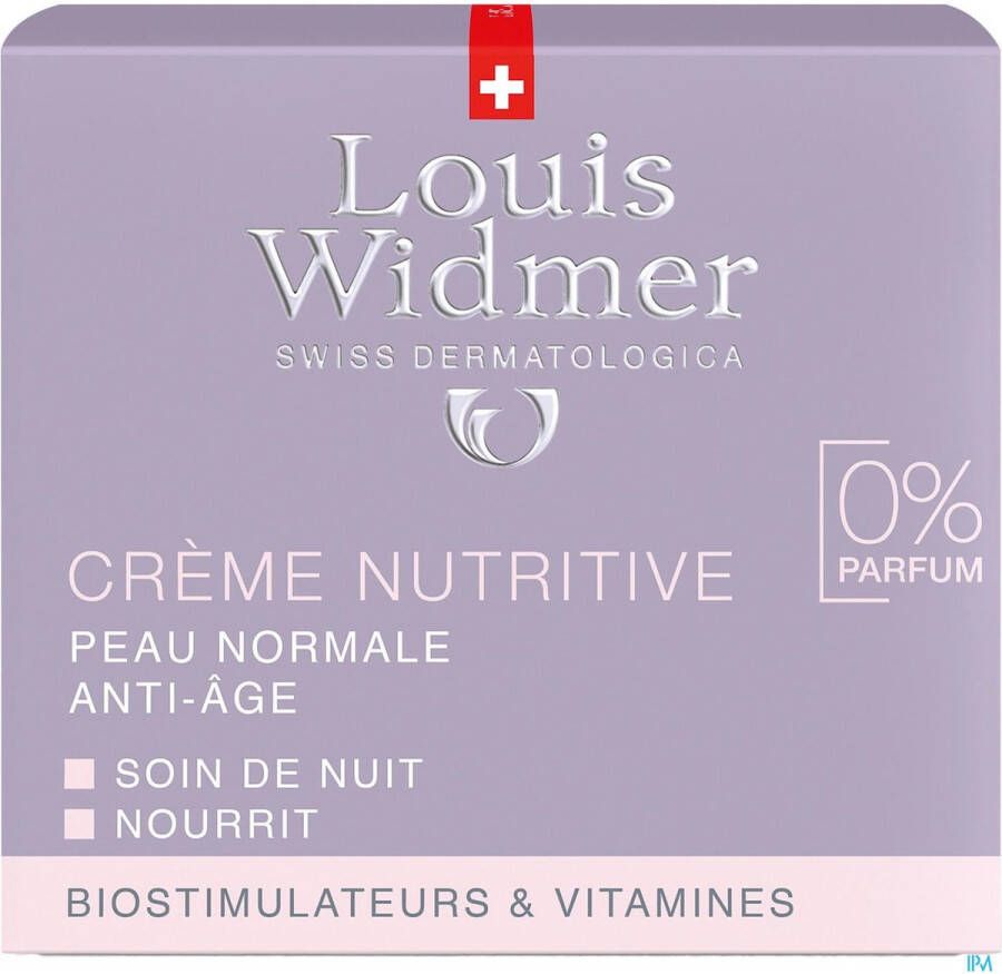 Louis Widmer Nachtcrème Nutritive Ongeparfumeerd