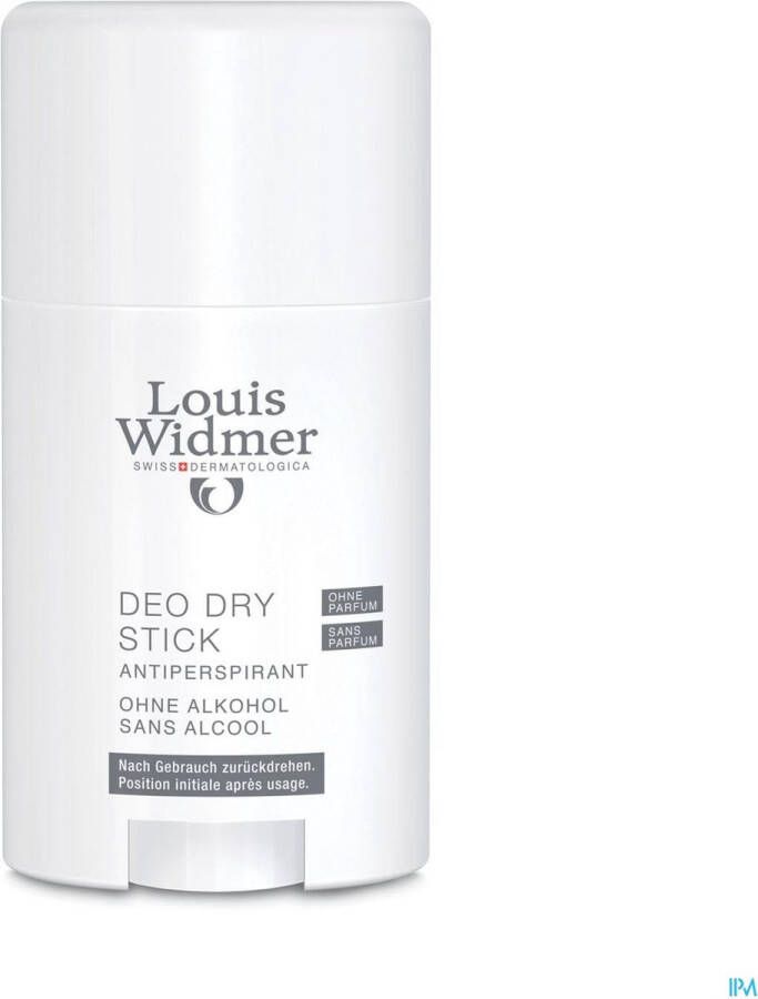 Louis Widmer Deodorant Dermocosmetica Lichaam Deo Dry Stick ZP