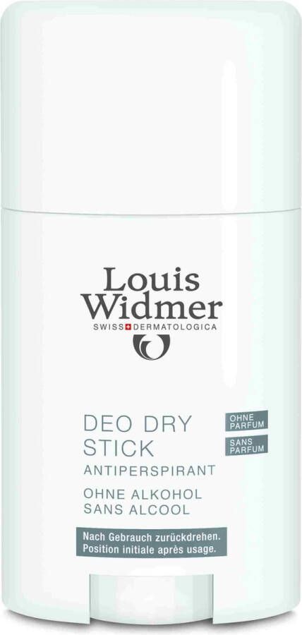 Louis Widmer Deodorant Dry Stick Antiperspirant Zonder Parfum Stick 50 ml