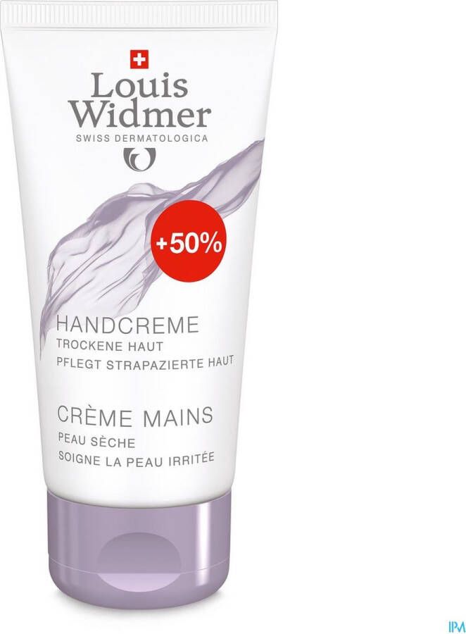 Louis Widmer Handcrème geparfumeerd +50% gratis