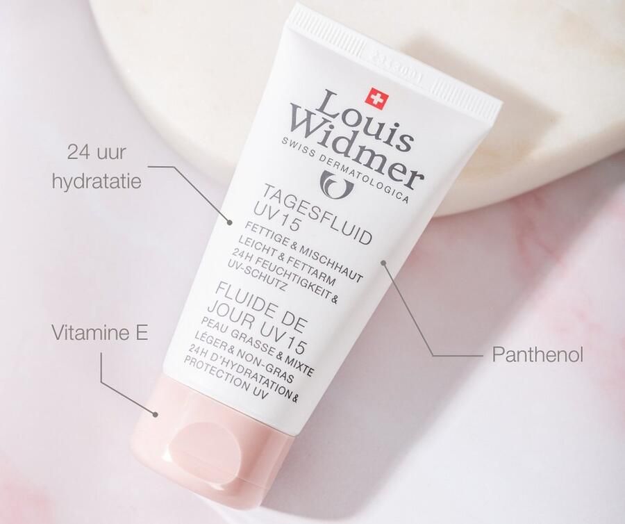 Louis Widmer Dag fluid uv 15 zonder parfum