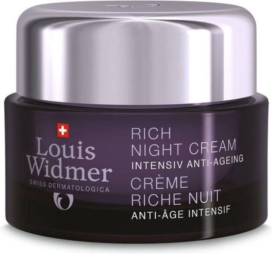 Louis Widmer Nachtcrème Intensief Anti-Ageing Gezicht Rich Night Cream