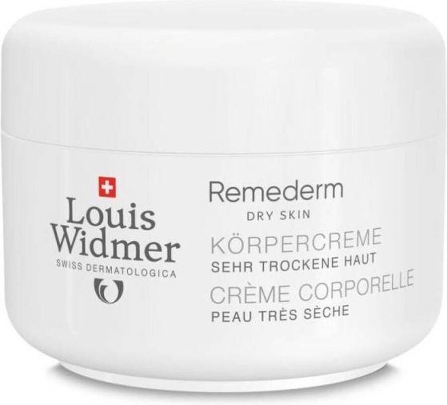Louis Widmer Remederm Lichaamscrème Licht Geparfumeerd Lichaamsverzorging 250 ml