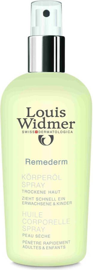 Louis Widmer Remederm Lichaamsolie Spray Licht Geparfumeerd Body Oil 150 ml