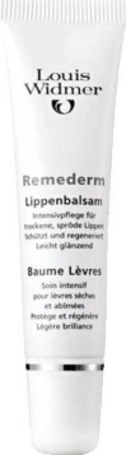Louis Widmer Remederm Lippenbalsem Ongeparfumeerd Lippenverzorging 15 ml