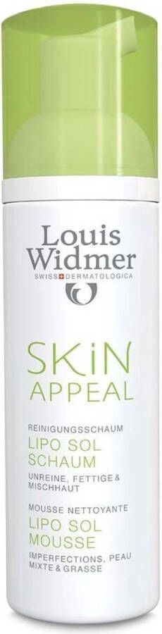 Louis Widmer Skin Appeal Lipo Sol Mousse Ongeparfumeerd Gezichtsreiniger 150 ml