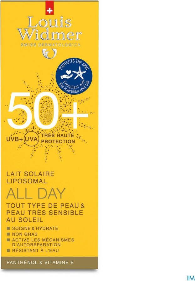 Louis Widmer Zonnebescherming All Day P Melk 50+